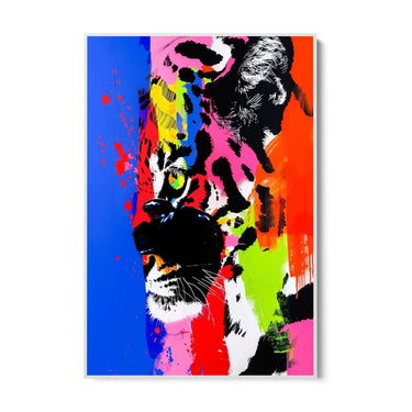 Quadro Stampa su Tela Tiger Pop - CupidoDesign