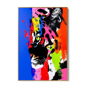 Quadro Stampa su Tela Tiger Pop - CupidoDesign