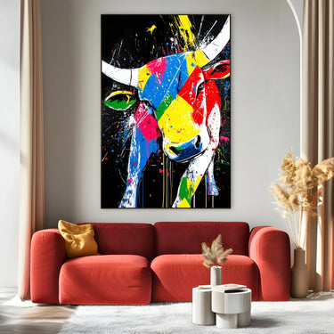 Quadro Stampa su Tela Toro Cosmico - CupidoDesign