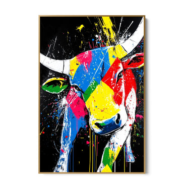 Quadro Stampa su Tela Toro Cosmico - CupidoDesign