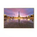 Quadro Stampa su Tela Torre Eiffel al tramonto - CupidoDesign