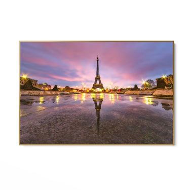 Quadro Stampa su Tela Torre Eiffel al tramonto - CupidoDesign