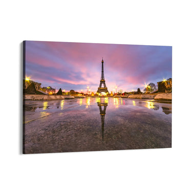 Quadro Stampa su Tela Torre Eiffel al tramonto - CupidoDesign