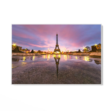 Quadro Stampa su Tela Torre Eiffel al tramonto - CupidoDesign