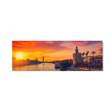 Quadro Stampa su Tela Torre del Oro al Tramonto, Siviglia - CupidoDesign