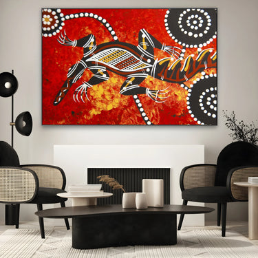 Quadro Stampa su Tela Tracce ancestrali - CupidoDesign