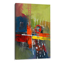 Quadro Stampa su Tela Tracce nel Verde - CupidoDesign