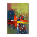 Quadro Stampa su Tela Tracce nel Verde - CupidoDesign
