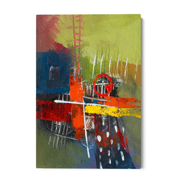 Quadro Stampa su Tela Tracce nel Verde - CupidoDesign