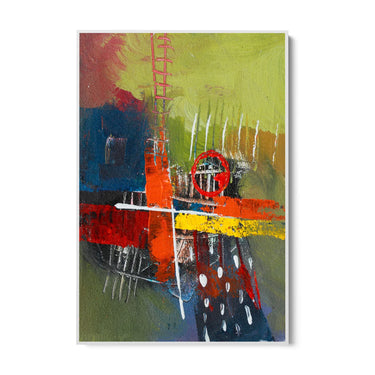 Quadro Stampa su Tela Tracce nel Verde - CupidoDesign