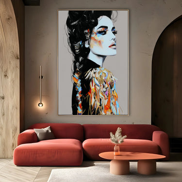 Quadro Stampa su Tela Traccia Ardente - CupidoDesign