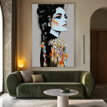 Quadro Stampa su Tela Traccia Ardente - CupidoDesign