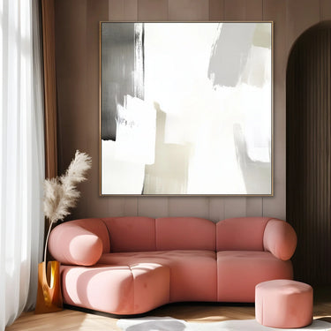 Quadro Stampa su Tela Traccia Bianca - CupidoDesign
