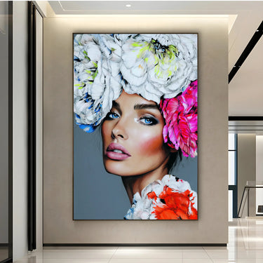 Quadro Stampa su Tela Trama Viola - CupidoDesign