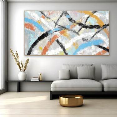 Quadro Stampa su Tela Trame Incrociate - CupidoDesign