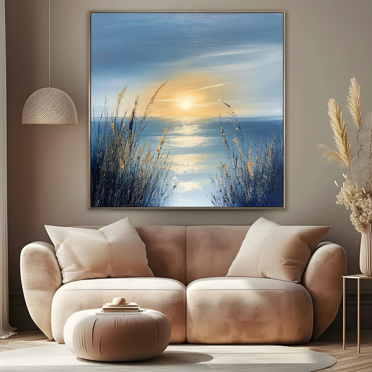 Quadro Stampa su Tela Tramonto Lento - CupidoDesign