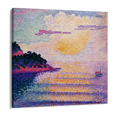 Quadro Stampa su Tela Tramonto sul mare, Henri Edmond Cross - CupidoDesign