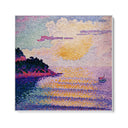 Quadro Stampa su Tela Tramonto sul mare, Henri Edmond Cross - CupidoDesign