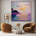 Quadro Stampa su Tela Tramonto sul mare, Henri Edmond Cross - CupidoDesign