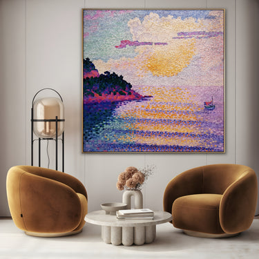 Quadro Stampa su Tela Tramonto sul mare, Henri Edmond Cross - CupidoDesign