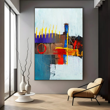 Quadro Stampa su Tela Tratti Geometrici - CupidoDesign
