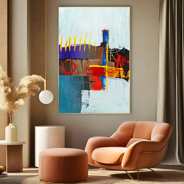 Quadro Stampa su Tela Tratti Geometrici - CupidoDesign