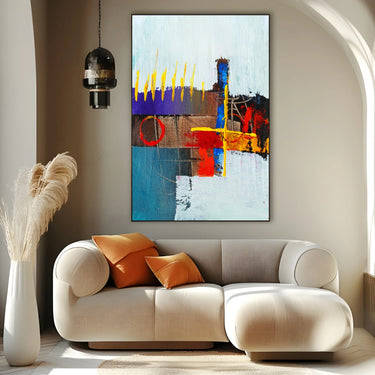 Quadro Stampa su Tela Tratti Geometrici - CupidoDesign
