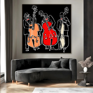 Quadro Stampa su Tela Trinità del Ritmo - CupidoDesign