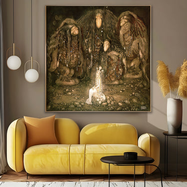 Quadro Stampa su Tela Troll Svedesi, John Bauer - CupidoDesign