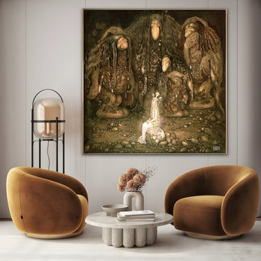 Quadro Stampa su Tela Troll Svedesi, John Bauer - CupidoDesign