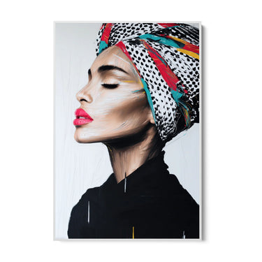 Quadro Stampa su Tela Turbante Avvolto - CupidoDesign