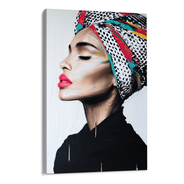 Quadro Stampa su Tela Turbante Avvolto - CupidoDesign