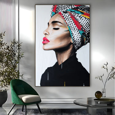Quadro Stampa su Tela Turbante Avvolto - CupidoDesign