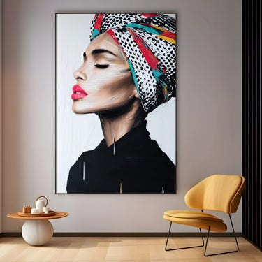 Quadro Stampa su Tela Turbante Avvolto - CupidoDesign