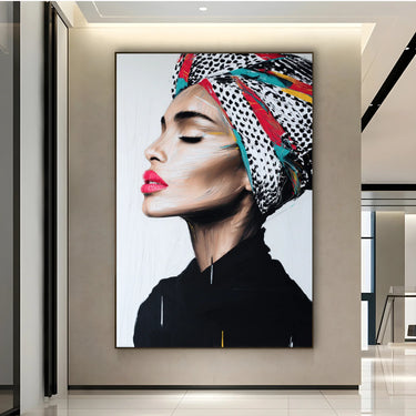 Quadro Stampa su Tela Turbante Avvolto - CupidoDesign