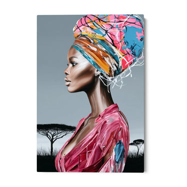 Quadro Stampa su Tela Turbante Cromatico - CupidoDesign