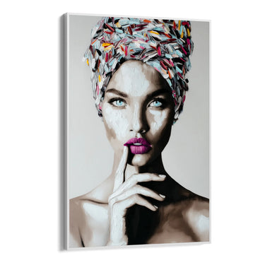 Quadro Stampa su Tela Turbante Dipinto - CupidoDesign