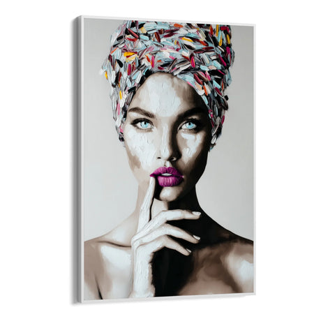 Quadro Stampa su Tela Turbante Dipinto - CupidoDesign