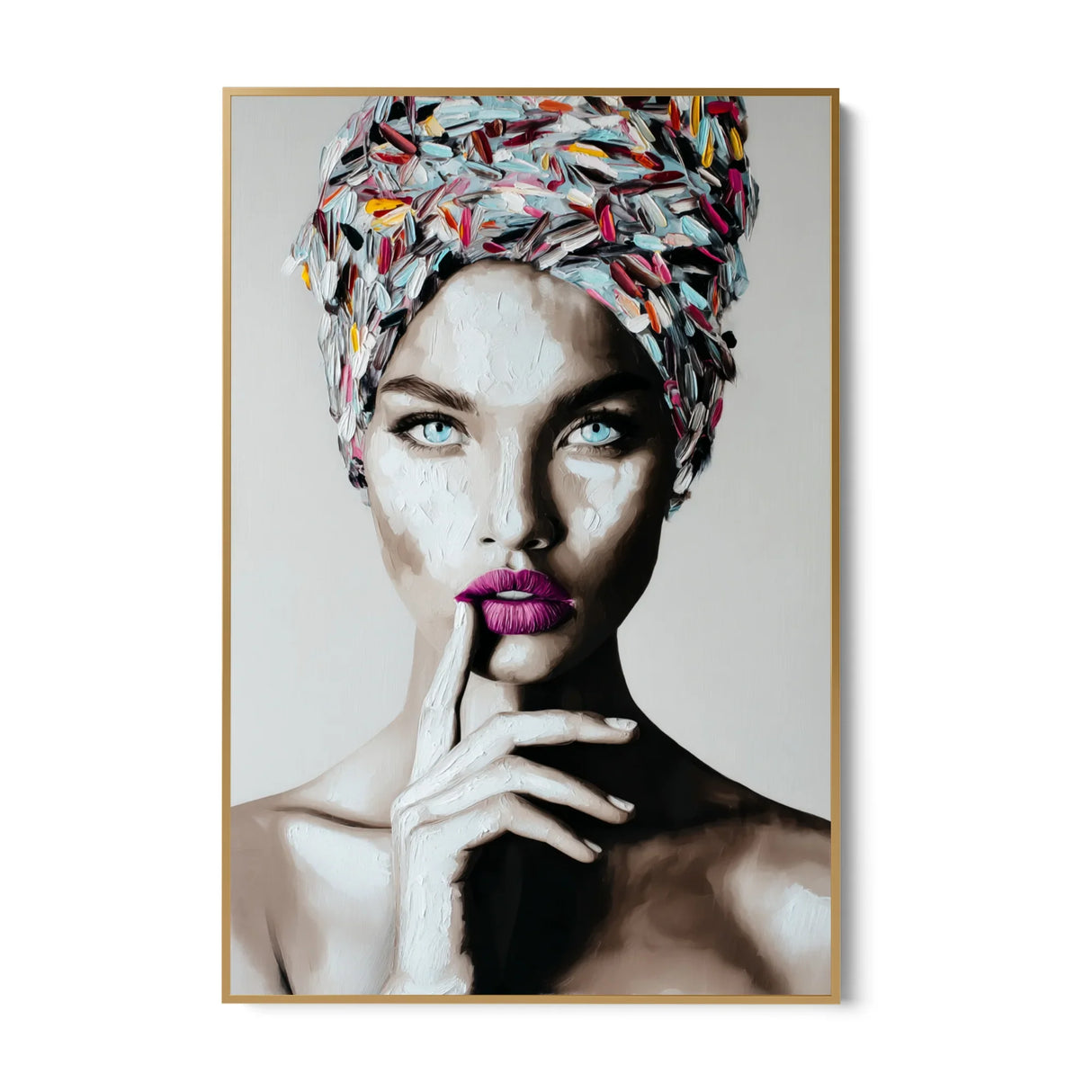 Quadro Stampa su Tela Turbante Dipinto - CupidoDesign