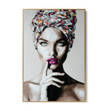 Quadro Stampa su Tela Turbante Dipinto - CupidoDesign