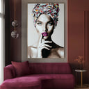 Quadro Stampa su Tela Turbante Dipinto - CupidoDesign