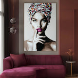 Quadro Stampa su Tela Turbante Dipinto - CupidoDesign