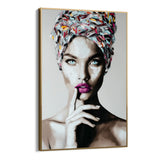 Quadro Stampa su Tela Turbante Dipinto - CupidoDesign
