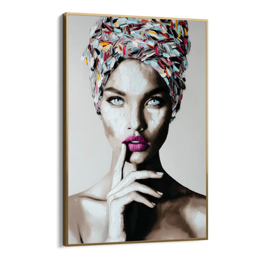 Quadro Stampa su Tela Turbante Dipinto - CupidoDesign