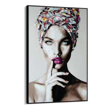 Quadro Stampa su Tela Turbante Dipinto - CupidoDesign
