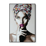 Quadro Stampa su Tela Turbante Dipinto - CupidoDesign