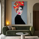 Quadro Stampa su Tela Turbante Fluo - CupidoDesign