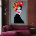 Quadro Stampa su Tela Turbante Fluo - CupidoDesign