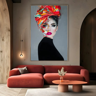 Quadro Stampa su Tela Turbante Fluo - CupidoDesign