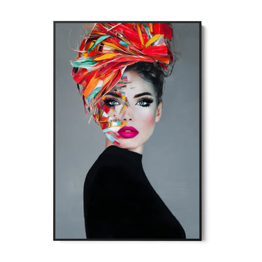 Quadro Stampa su Tela Turbante Fluo - CupidoDesign